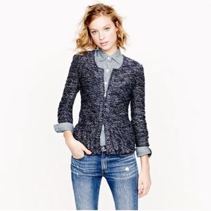 J. Crew Bouclé Peplum Jacket
